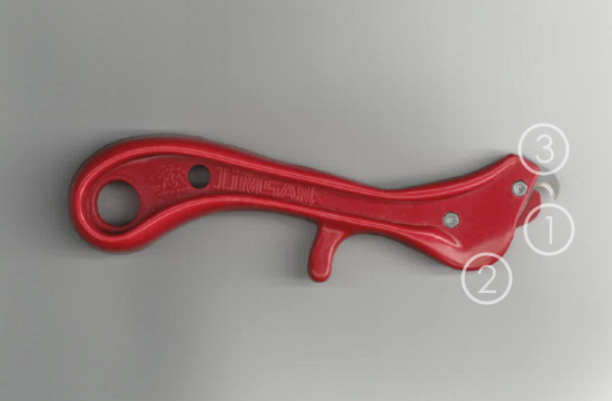 Messer m Hakenklinge